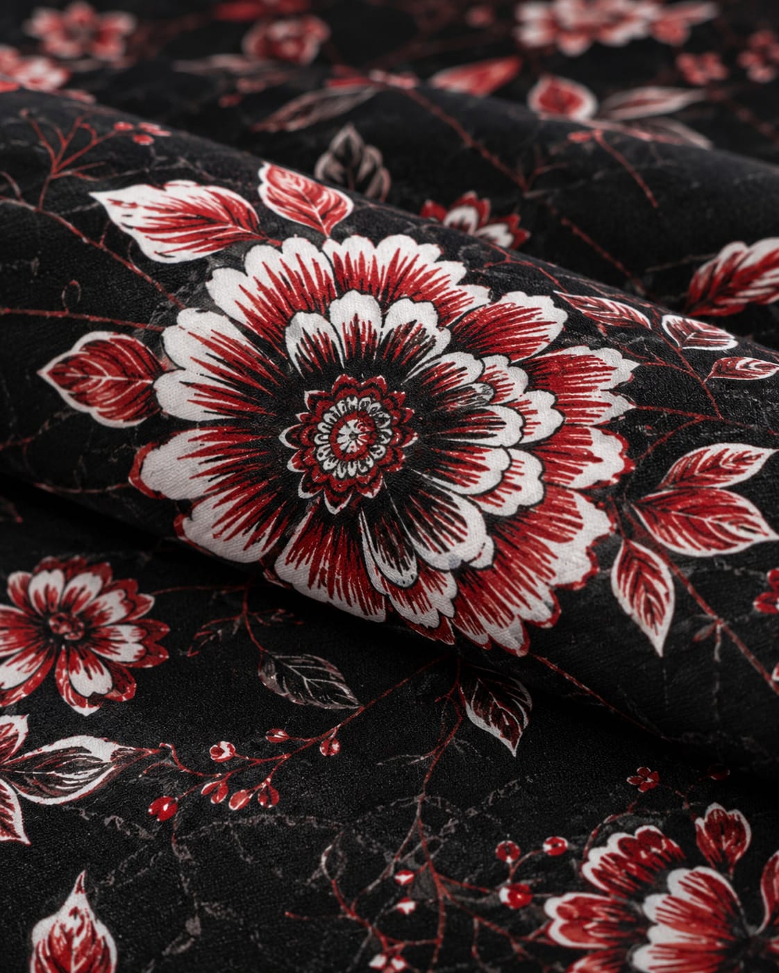 Obsidian Rose Crystal Cotton Lifetime Bedsheet