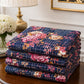 Indigo Peony Crystal Cotton Lifetime Bedsheet