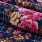 Indigo Peony Crystal Cotton Lifetime Bedsheet
