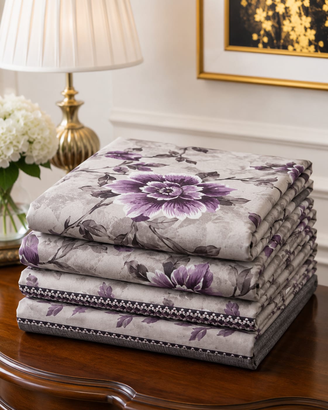 Orchid Mist Crystal Cotton Lifetime Bedsheet