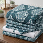 Emerald Damask Crystal Cotton Lifetime Bedsheet