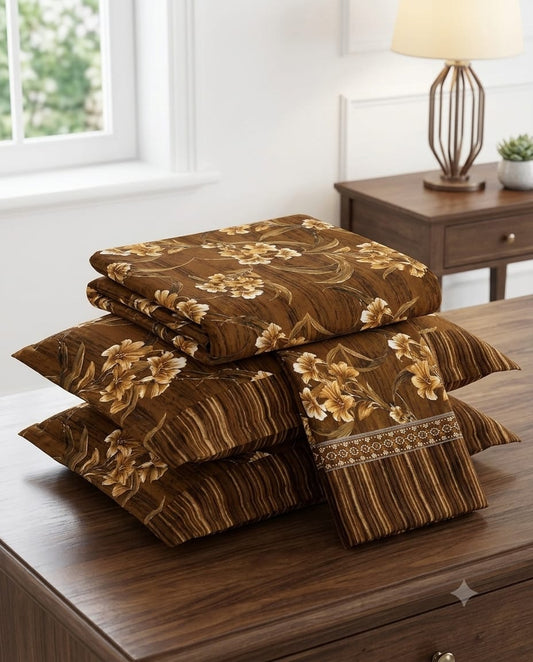 Golden Bark Crystal Cotton Lifetime Bedsheet