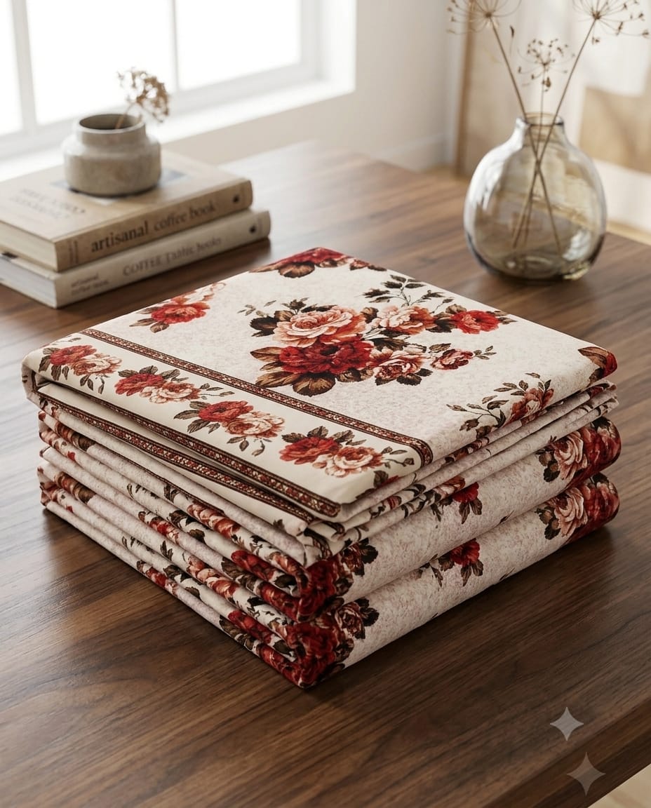 Vintage Rose Crystal Cotton Lifetime Bedsheet