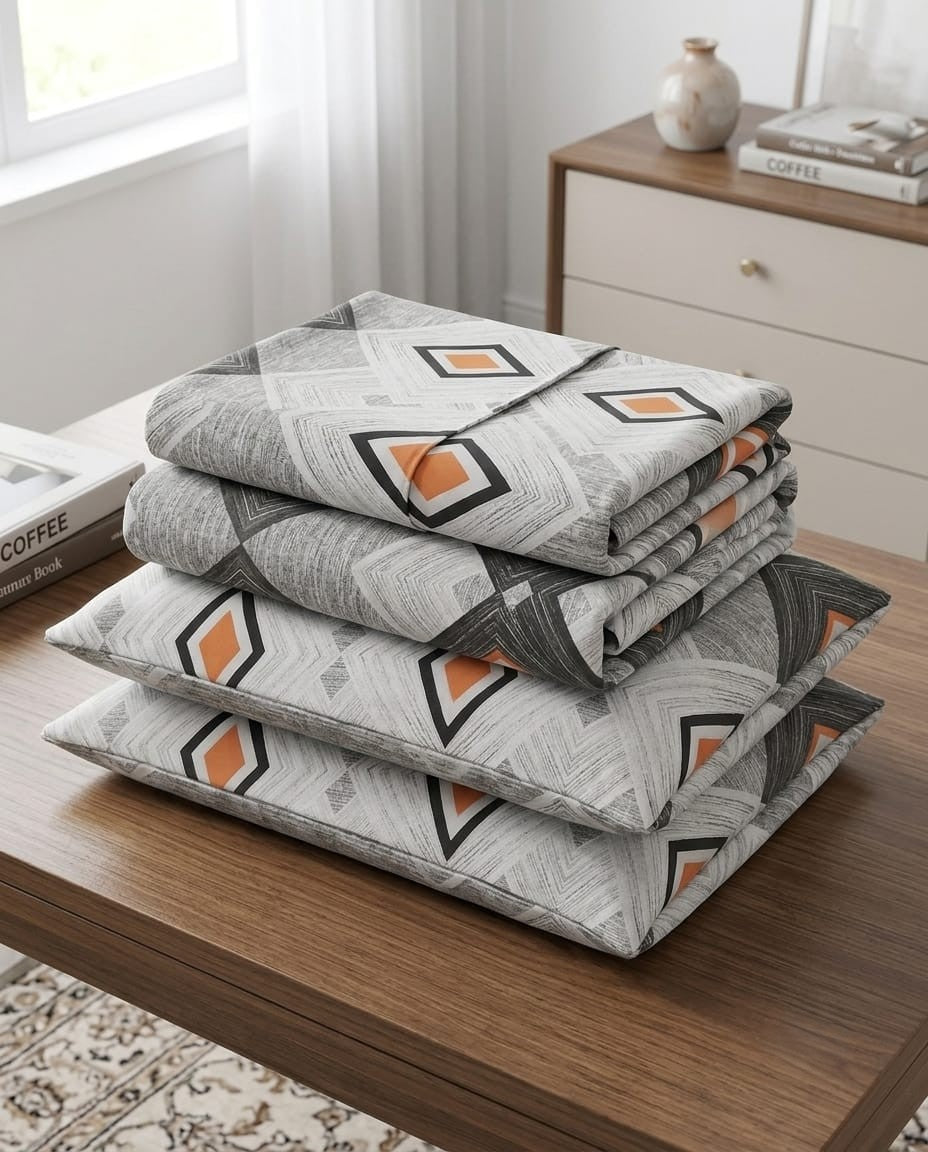 Tangelo Lines Crystal Cotton Lifetime Bedsheet