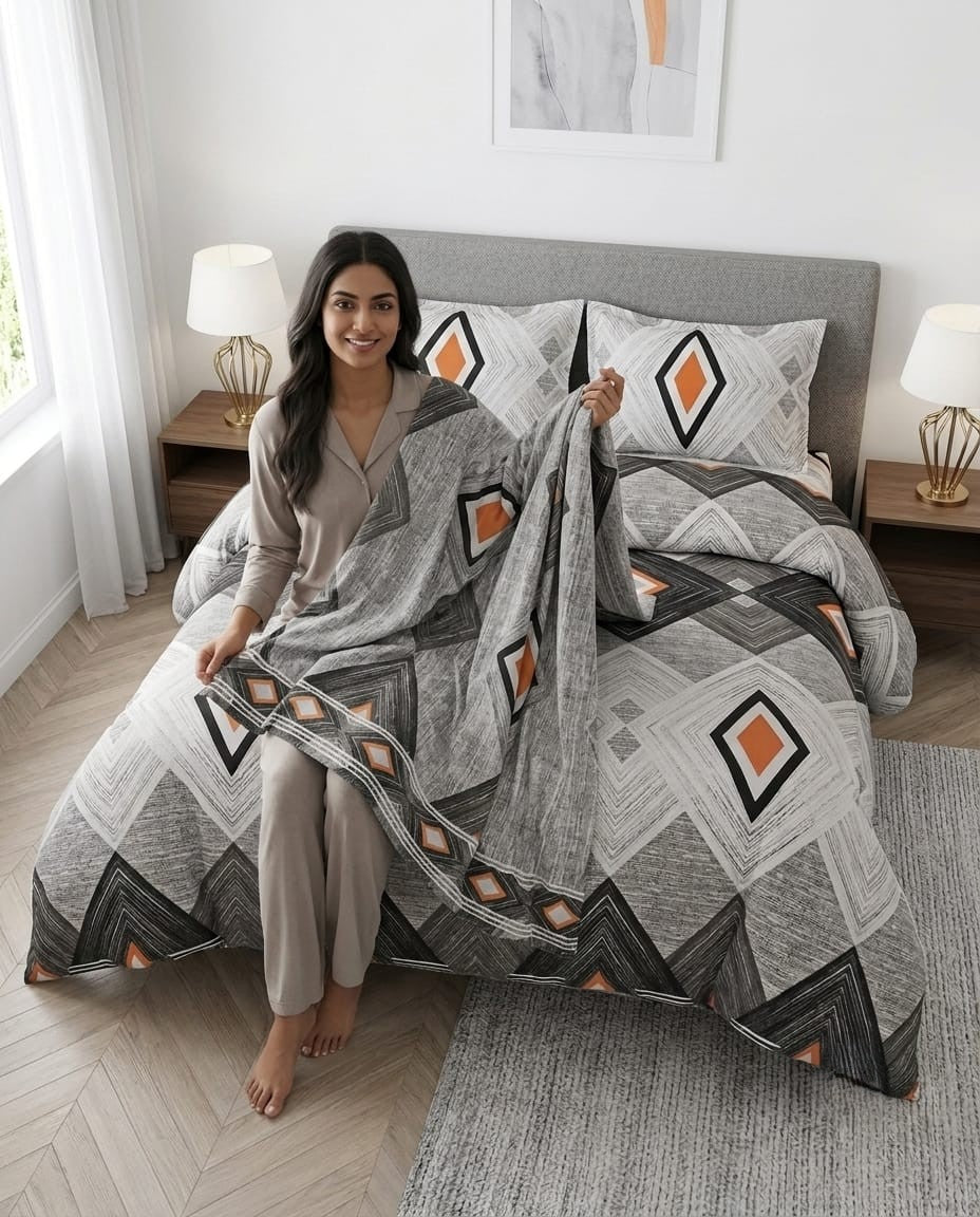 Tangelo Lines Crystal Cotton Lifetime Bedsheet