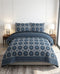 Indigo Royalty Crystal Cotton Lifetime Bedsheet