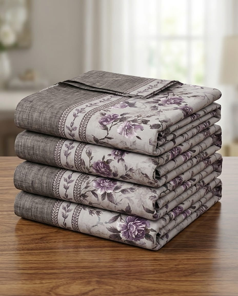 Lavender Dusk Crystal Cotton Lifetime Bedsheet