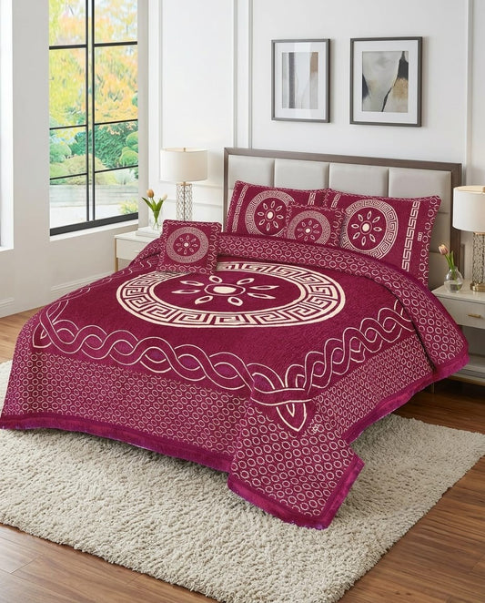 Velvet Bedsheet Set – 5 Piece