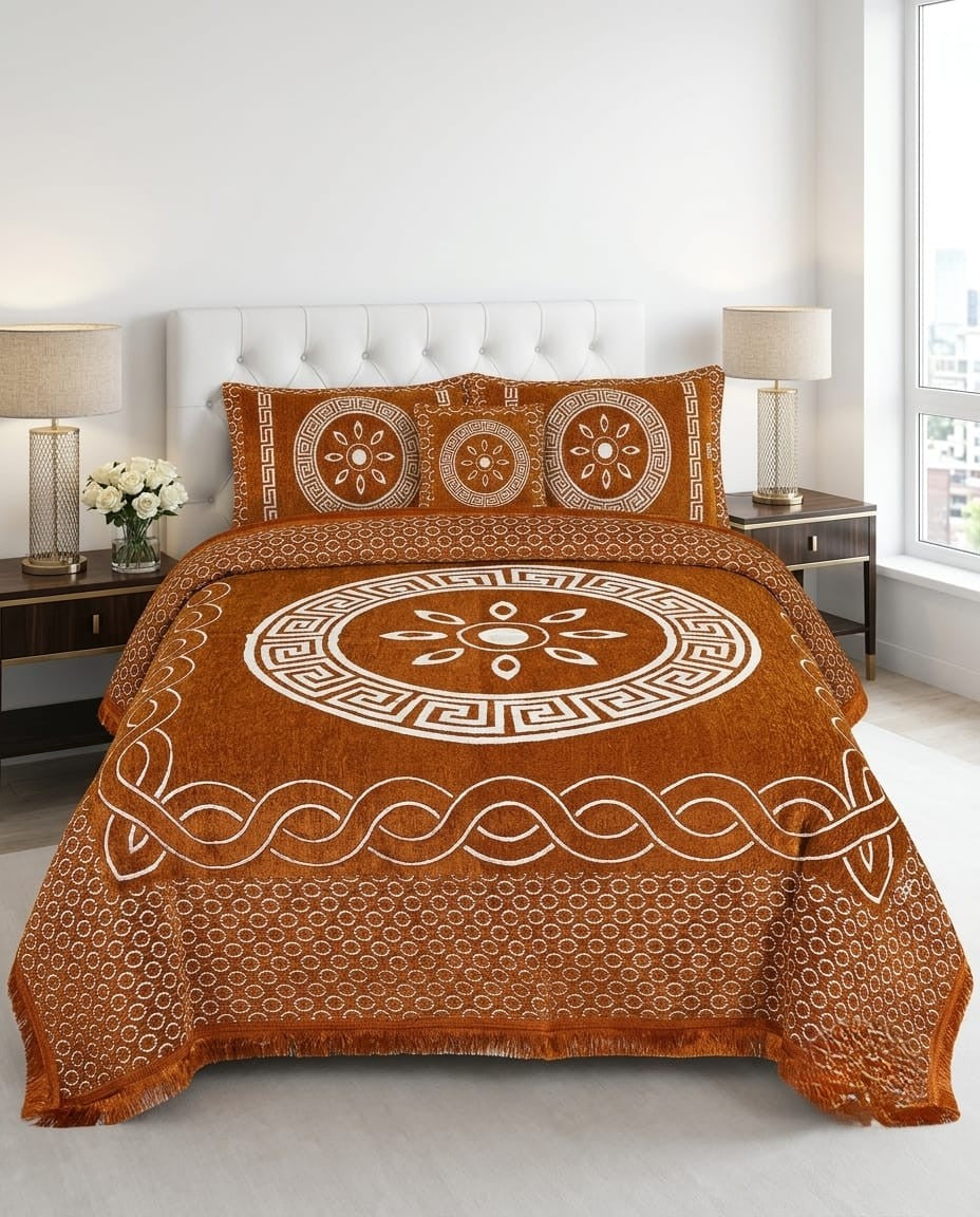 Velvet Bedsheet Set – 5 Piece