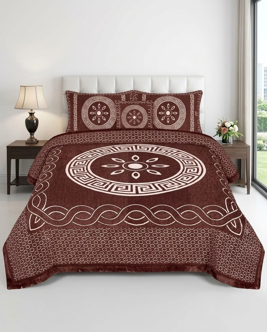 Velvet Bedsheet Set – 5 Piece