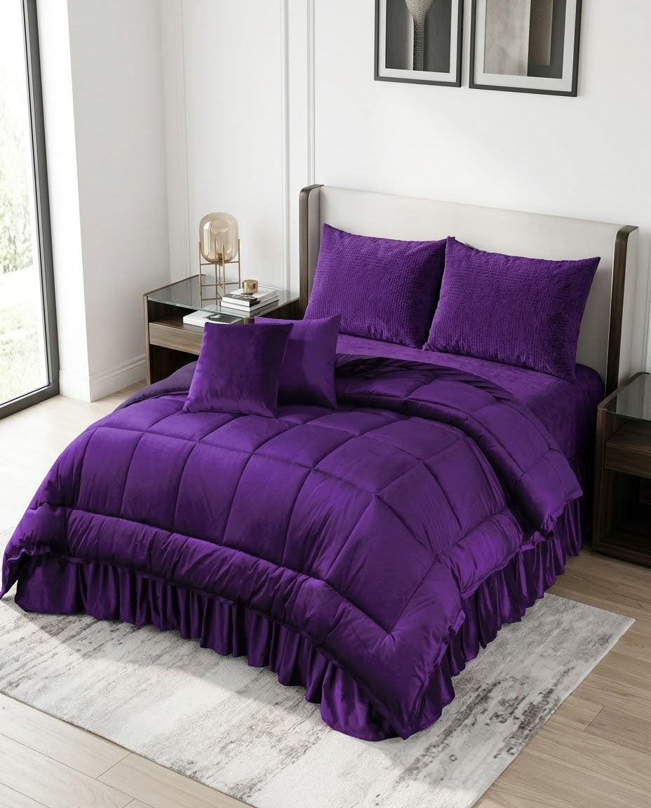 14 Piece Palashe Frilled Bedding Set