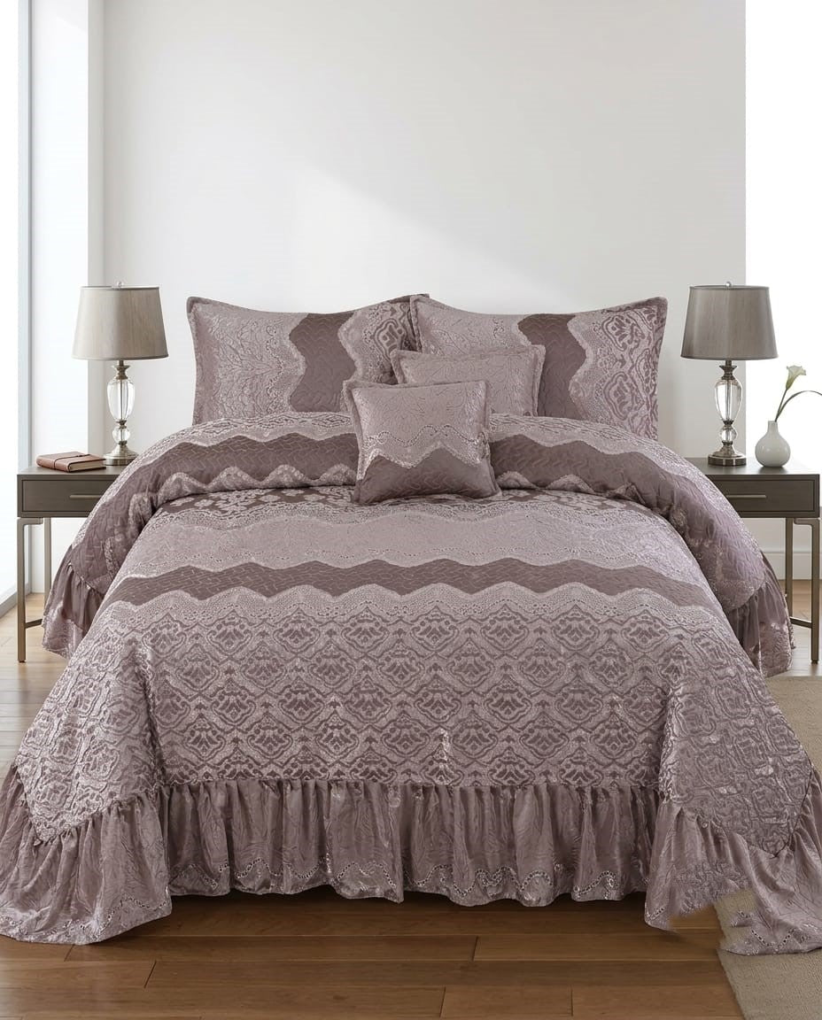 14 Piece Palashe Frilled Bedding Set