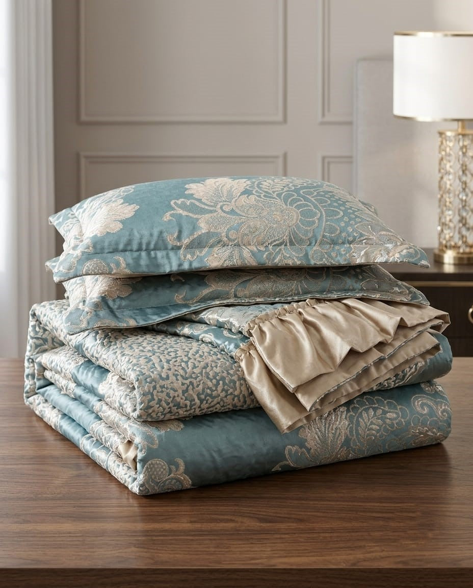 14 Piece Palashe Frilled Bedding Set