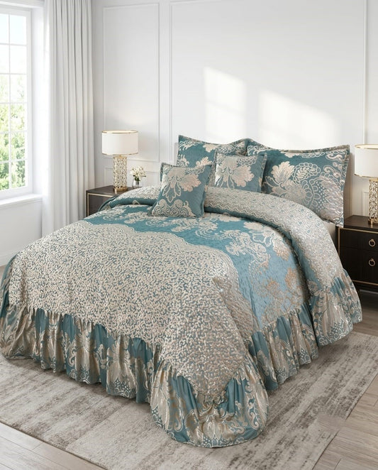 14 Piece Palashe Frilled Bedding Set