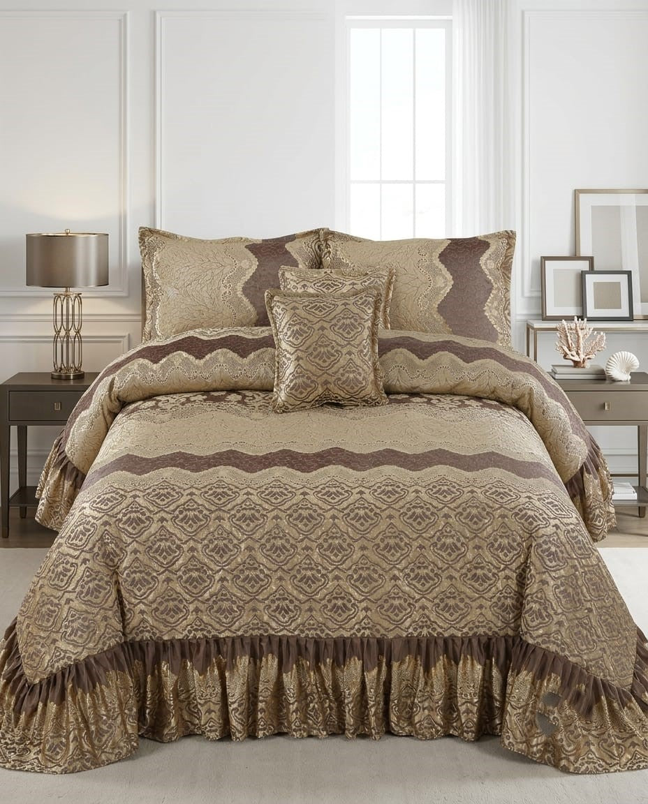 14 Piece Palashe Frilled Bedding Set