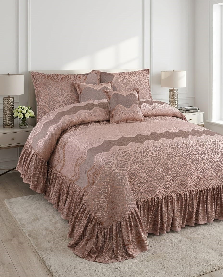 14 Piece Palashe Frilled Bedding Set