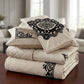 Luxury Emboss Velvet Bridal Bed Set – 9 Piece