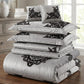 Luxury Emboss Velvet Bridal Bed Set – 9 Piece