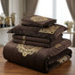 Luxury Emboss Velvet Bridal Bed Set – 9 Piece