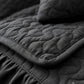Emboss Velvet Quilted Frilled Luxury Bridal Bedsheet Set – 5 Piece