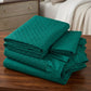 Emboss Velvet Quilted Frilled Luxury Bridal Bedsheet Set – 5 Piece