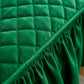Emboss Velvet Quilted Frilled Luxury Bridal Bedsheet Set – 5 Piece