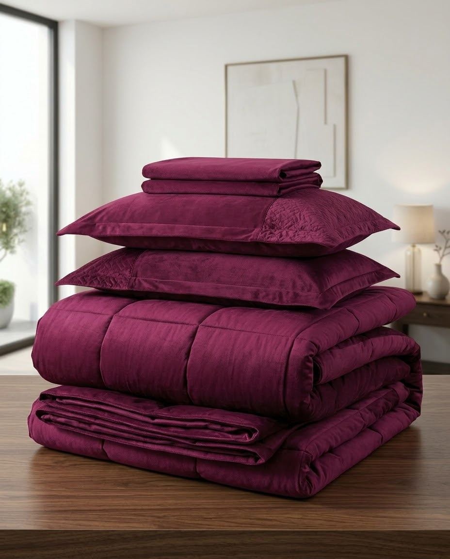Emboss Velvet Razai Set