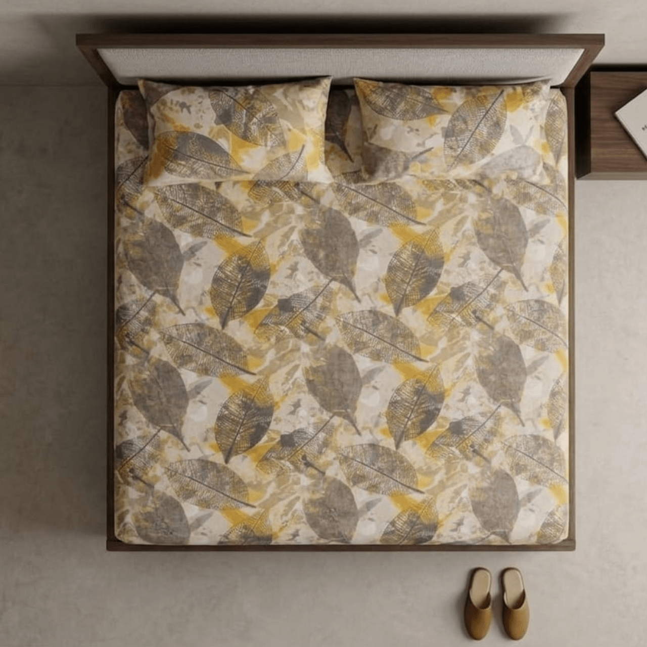 Autumn Leaves Luxe Microfiber Bedsheet Set - Zarle