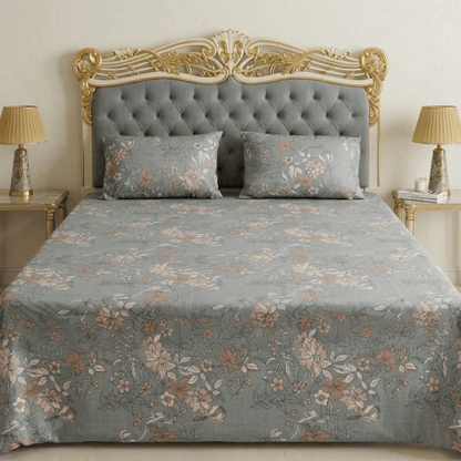 Bloom Whisper Microfiber Bedsheet Set - Zarle