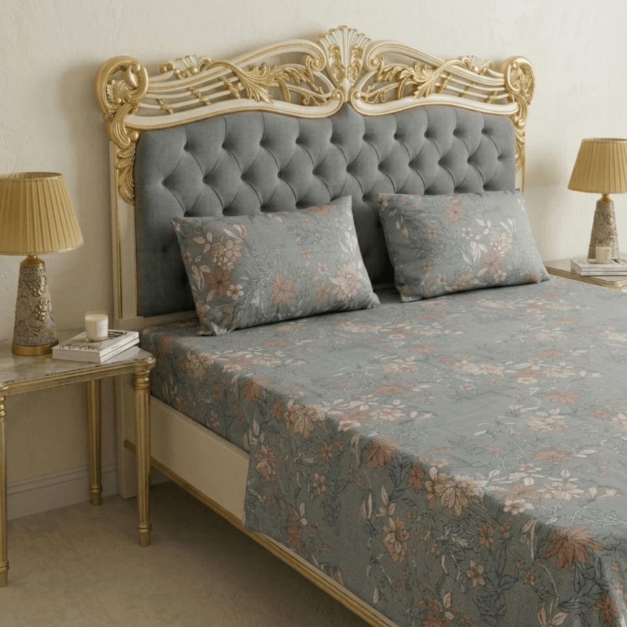 Bloom Whisper Microfiber Bedsheet Set - Zarle