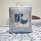 Bubble Quilted Bedspread Set – King Size (Elegant Grey) - Zarle