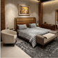Bubble Quilted Bedspread Set – King Size (Elegant Grey) - Zarle