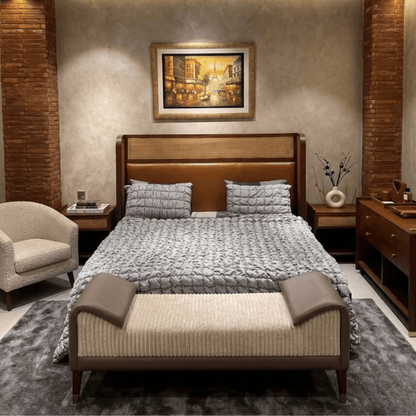 Bubble Quilted Bedspread Set – King Size (Elegant Grey) - Zarle