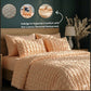 Bubble Quilted Bedspread Set – King Size (Luxury Peach) - Zarle