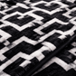 Cloudy AC Fleece Blanket Black - Zarle
