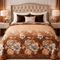 Cloudy AC Fleece Blanket Brown - Zarle