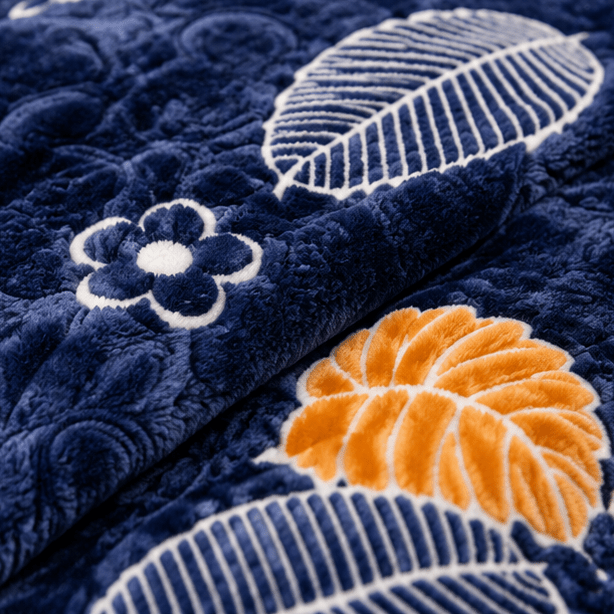 Cloudy AC Fleece Blanket Deep Royal Blue - Zarle