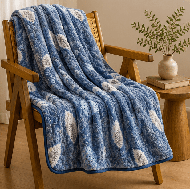Cloudy AC Fleece Blanket Monochrome Grey - Zarle