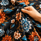 Crystal Cotton Lifetime Bedsheet Orange and Light Blue - Zarle