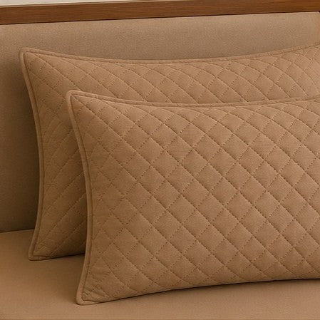 Elegant Camel Tan Bedspread Set - Zarle