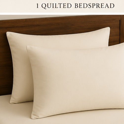 Elegant Cream Bedspread Set - Zarle