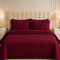 Elegant Maroon Bedspread Set - Zarle