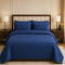 Elegant Navy Blue Bedspread Set - Zarle