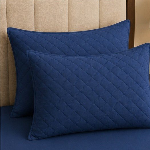 Elegant Navy Blue Bedspread Set - Zarle