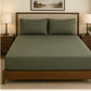 Elegant Olive Green Bedspread Set - Zarle