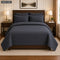 Elegant Quilted Bedspread Set – King Size (Davy Grey) - Zarle