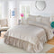 Emboss Velvet Quilted Frilled Luxury Bridal Bedsheet Set – 5 Piece - Zarle