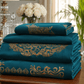 Luxury Emboss Velvet Bridal Bed Set – 9 Piece - Zarle