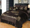 Luxury Emboss Velvet Bridal Bed Set – 9 Piece - Zarle