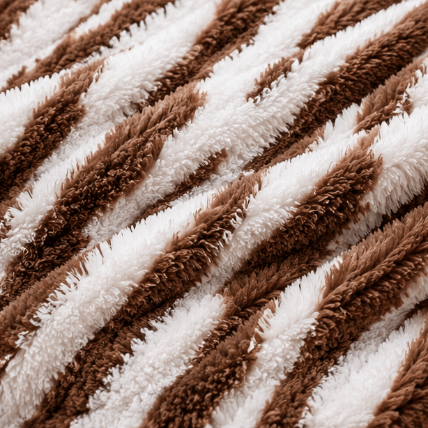Luxury Plush Bed Blanket Chocolate Brown - Zarle